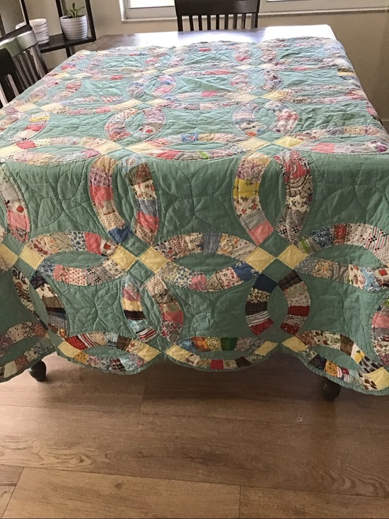 Other - Vintage Double Wedding Ring quilt from the 1930s-1940s